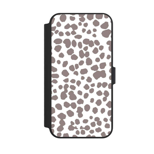 Apple iPhone 14 Pro Max NIVOflip Motif Guépard Marron Blanc