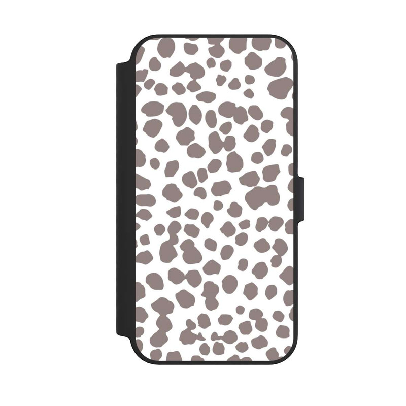 iPhone 14 Pro Max NIVOflip Motif Guépard Marron Blanc