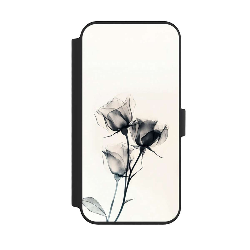 iPhone 14 Pro Max NIVOflip Schwarze Blume