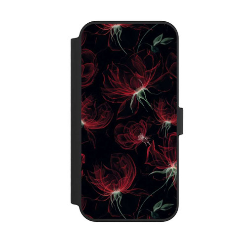 Apple iPhone 14 Pro Max NIVOflip Tapete mit roten Blumen