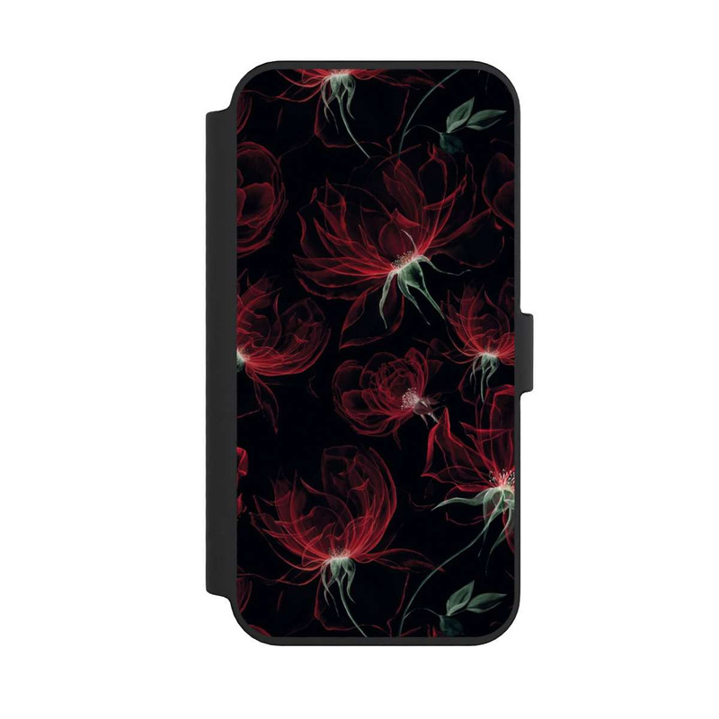 iPhone 14 Pro Max NIVOflip Tapete mit roten Blumen