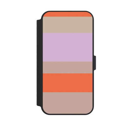 Apple iPhone 14 Pro Max NIVOflip Moca Lila Orange Stripes