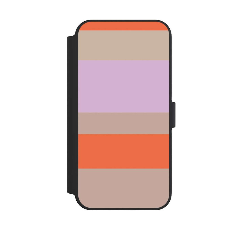 iPhone 14 Pro Max NIVOflip Moca Lila Orange Stripes