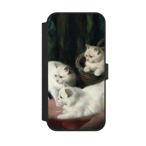 Apple iPhone 14 Pro Max NIVOflip Three White Angora Kittens