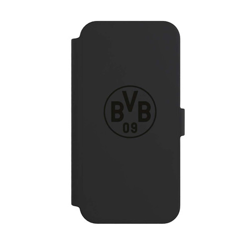 Apple iPhone 14 Pro Max NIVOflip BVB Logo Schwarz Transparent