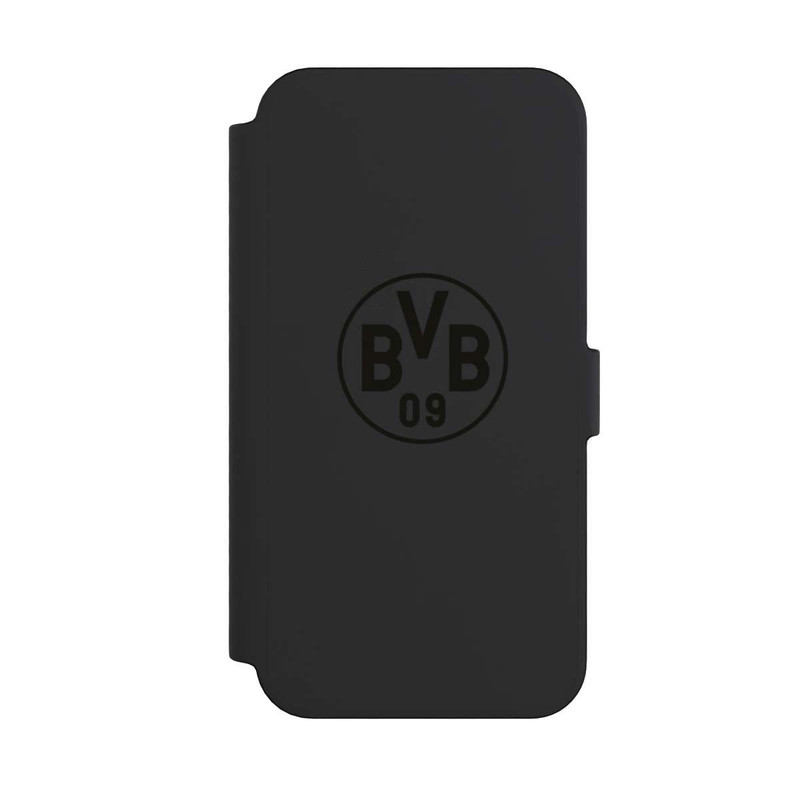 iPhone 14 Pro Max NIVOflip BVB Logo Schwarz Transparent