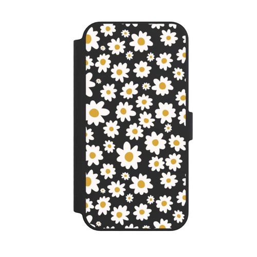 Apple iPhone 14 Pro Max NIVOflip Daisy Flower Seamless Pattern Transparent