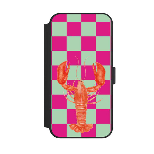 Apple iPhone 14 Pro Max NIVOflip Pink Checkers Lobster
