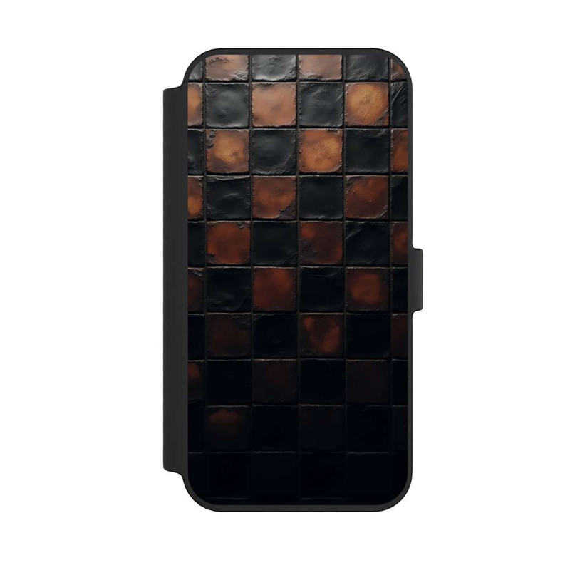 iPhone 14 Pro Max NIVOflip Karomuster Metallic Look mit KI
