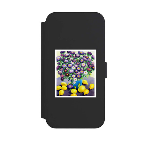 Apple iPhone 14 Pro Max NIVOflip Purple Asters and Lemons by Christopher Ryland