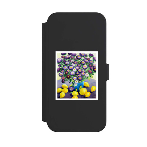Apple iPhone 14 Pro Max NIVOflip Purple Asters and Lemons by Christopher Ryland