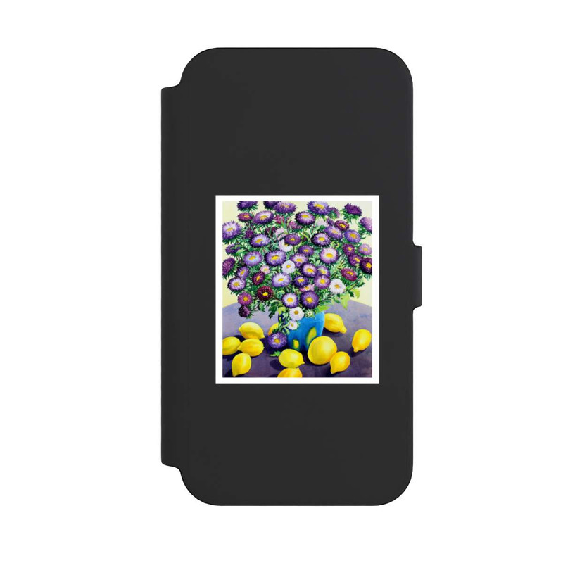 iPhone 14 Pro Max NIVOflip Purple Asters and Lemons by Christopher Ryland