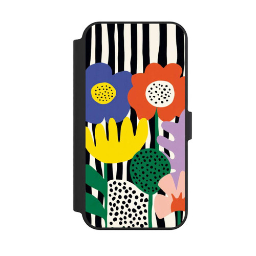 Apple iPhone 14 Pro Max NIVOflip Flowers Striped Background