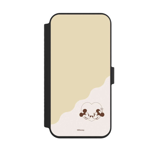 Apple iPhone 14 Pro Max NIVOflip Mickey and Minnie Love Heart Beige