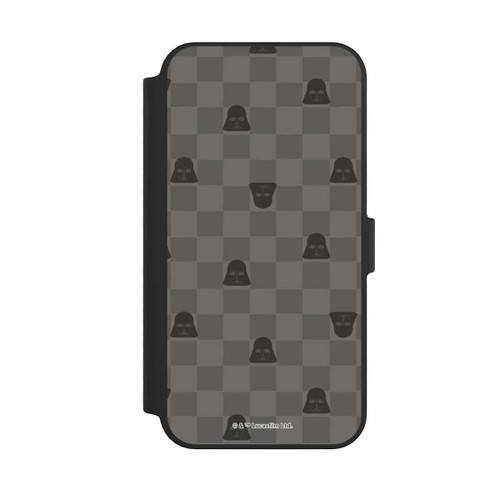 Apple iPhone 14 Pro Max NIVOflip Darth Vader Schachbrettmuster Schwarz