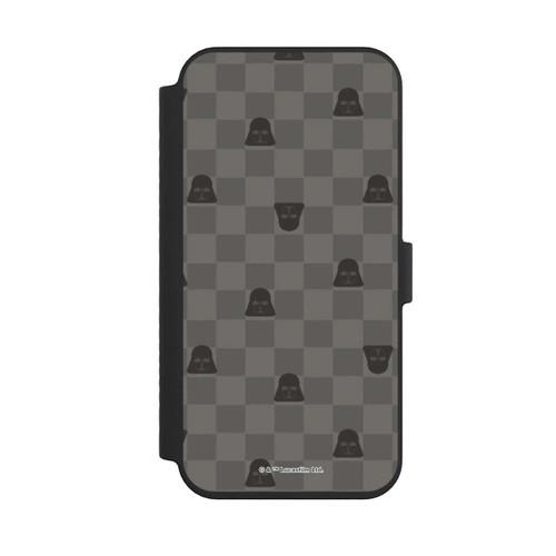 Apple iPhone 14 Pro Max NIVOflip Darth Vader Schachbrettmuster Schwarz