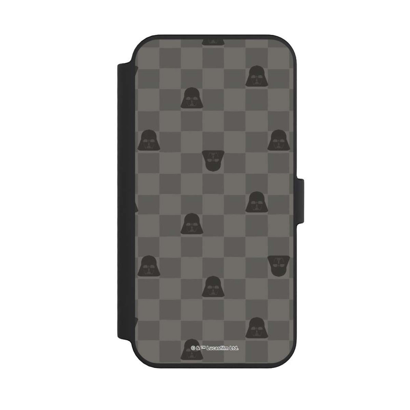 iPhone 14 Pro Max NIVOflip Darth Vader Schachbrettmuster Schwarz