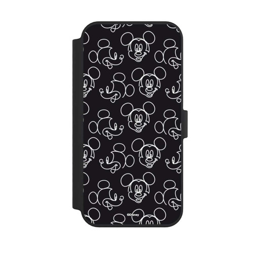 Apple iPhone 14 Pro Max NIVOflip Disney Mickey Muster Schwarz