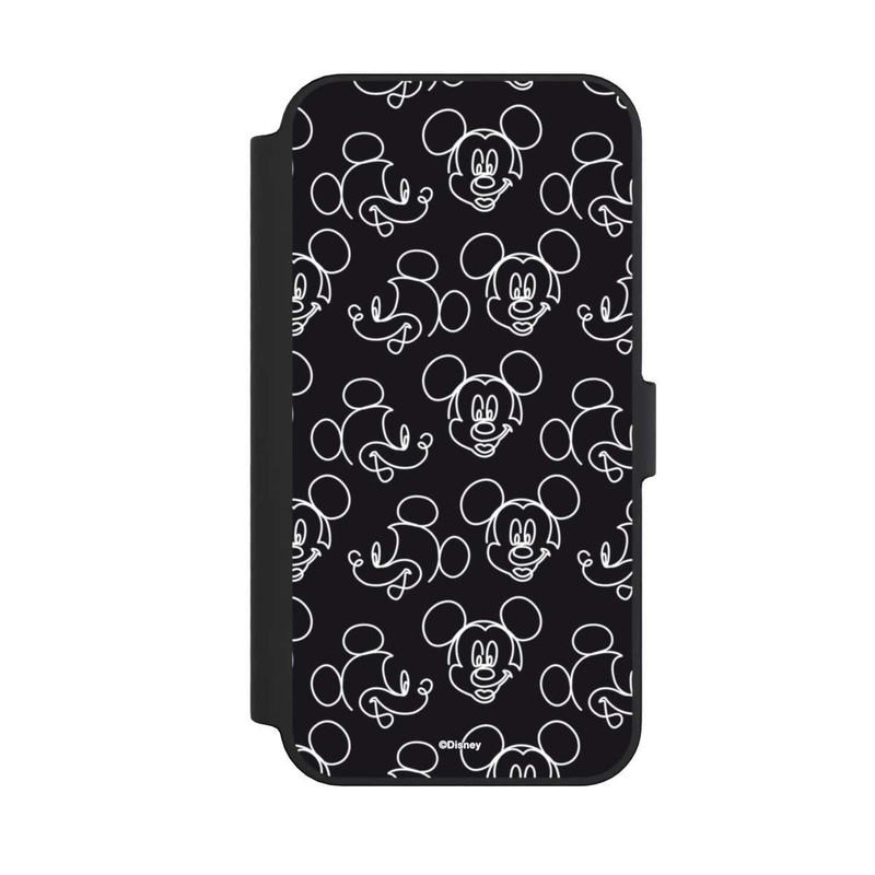 iPhone 14 Pro Max NIVOflip Disney Mickey Faces Black Line Art Pattern