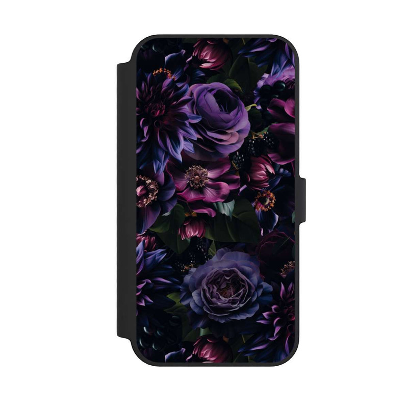 iPhone 14 Pro Max NIVOflip Dunkle Lila Blüten 