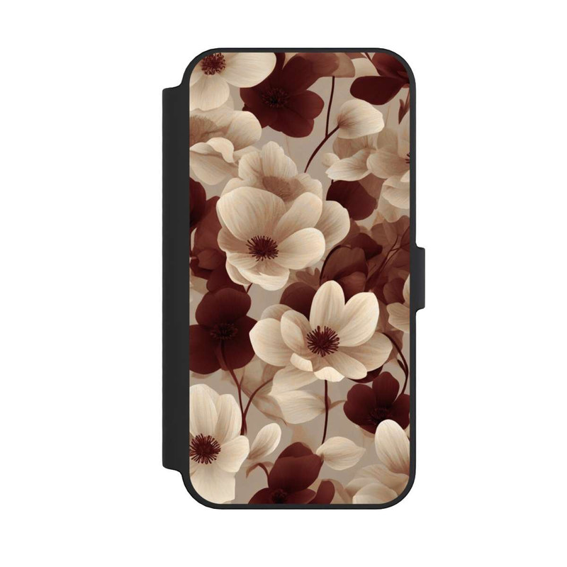 iPhone 14 Pro Max NIVOflip Naturfarbenes Blumenmuster mit KI