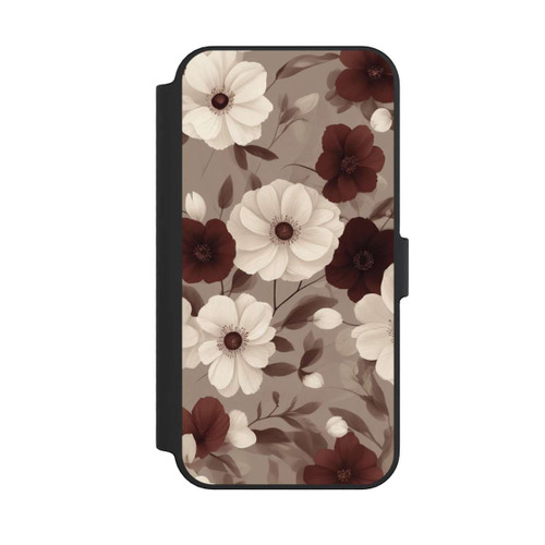 Apple iPhone 14 Pro Max NIVOflip Negative Flower Bordeaux White with AI