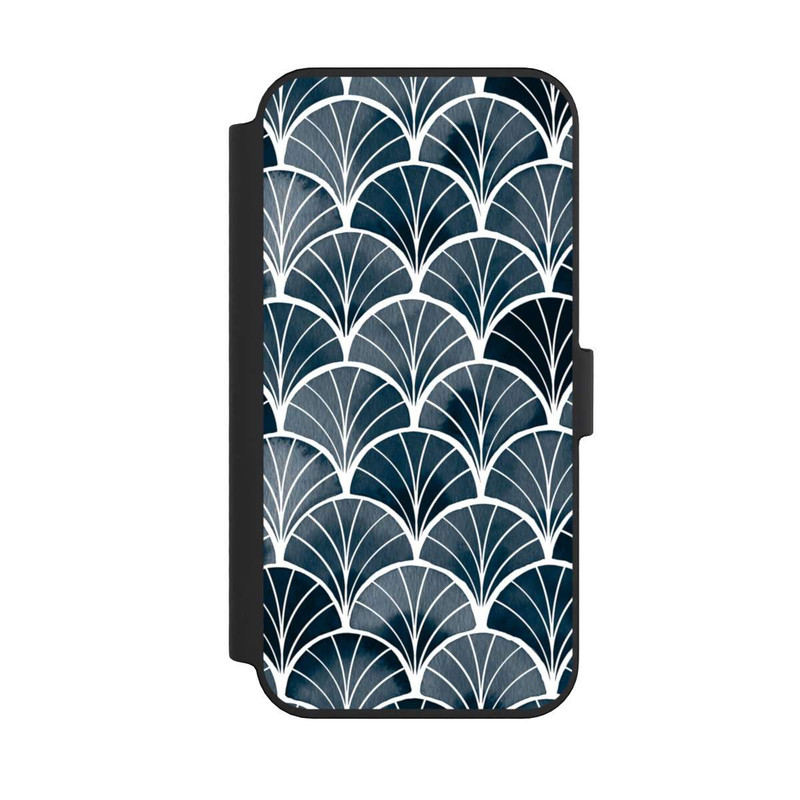 iPhone 14 Pro Max NIVOflip Botanische Brise Art Deco Grau