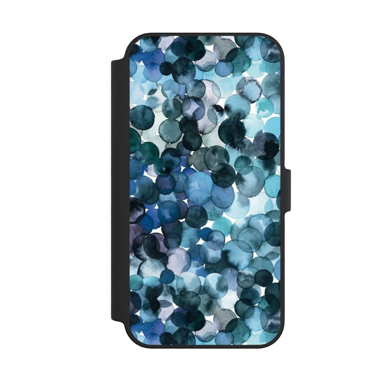 iPhone 14 Pro Max NIVOflip Watercolor Dots Blue Pattern