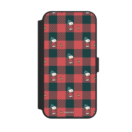Apple iPhone 14 Pro Max NIVOflip Peanuts Red Tartan Pattern