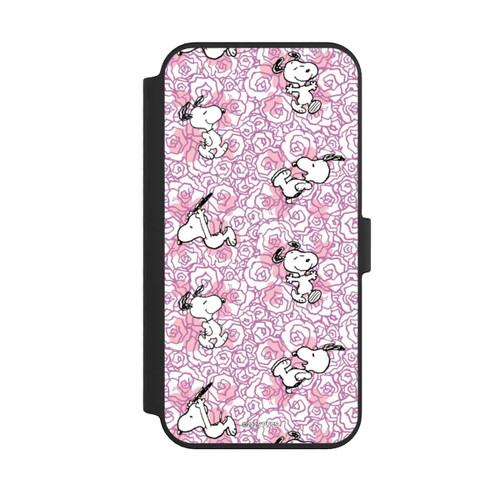 Apple iPhone 14 Pro Max NIVOflip Peanuts Pink Roses Pattern