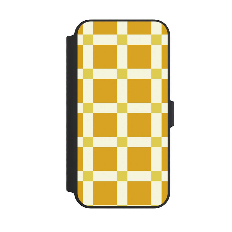 iPhone 14 Pro Max NIVOflip Big Yellow Checked Pattern