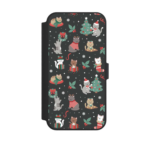 Apple iPhone 14 Pro Max NIVOflip Christmas Festive Cute Holiday Kittens