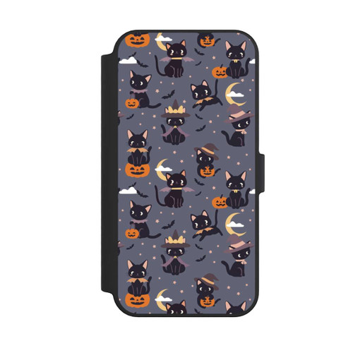 Apple iPhone 14 Pro Max NIVOflip Cute Halloween Witch Cats and Pumpkins