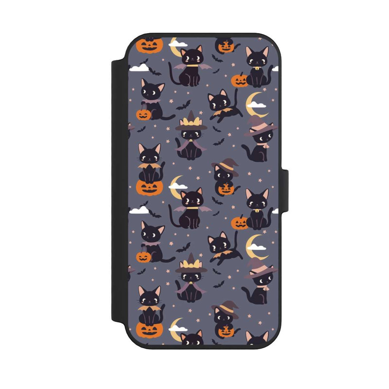 iPhone 14 Pro Max NIVOflip Cute Halloween Witch Cats and Pumpkins