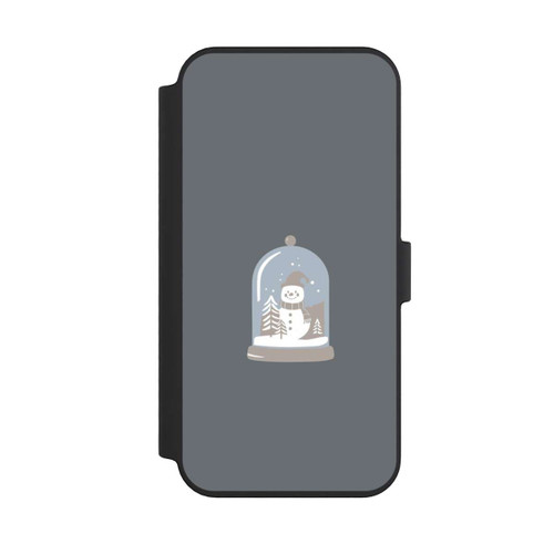 Apple iPhone 14 Pro Max NIVOflip Minimalist Snow Globe with Snowman