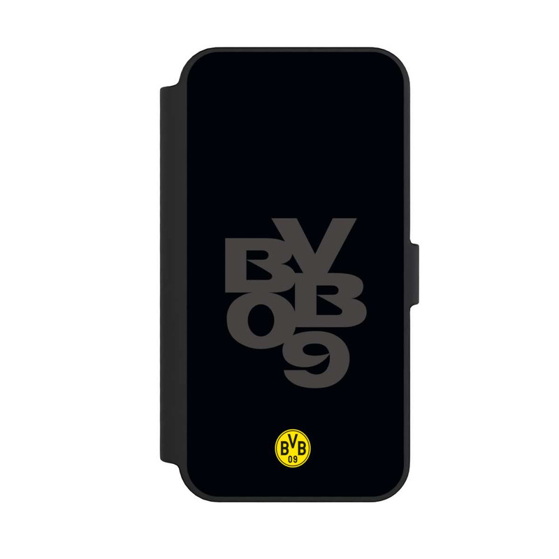 iPhone 14 Pro Max NIVOflip BVB09 Grau Schwarz