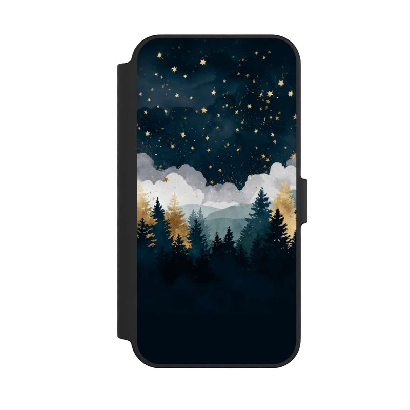 iPhone 14 Pro Max NIVOflip nächtlicher Wald Indigo