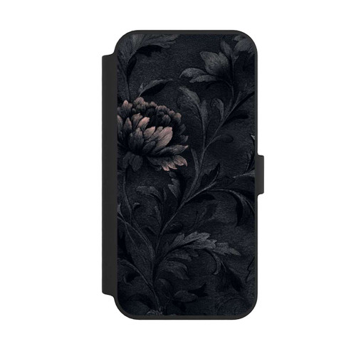 Apple iPhone 14 Pro Max NIVOflip Dunkles Blumenmuster Vintage