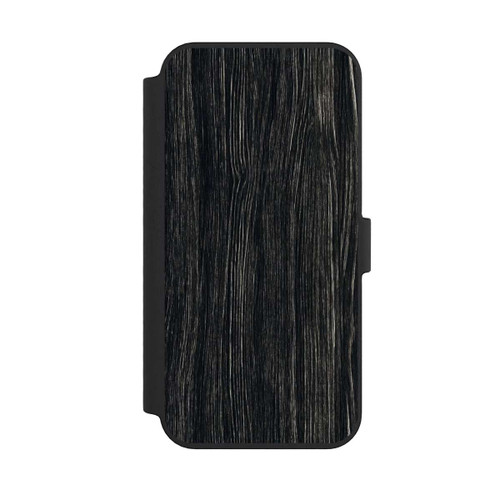 Apple iPhone 14 Pro Max NIVOflip Dunkle Holzstruktur