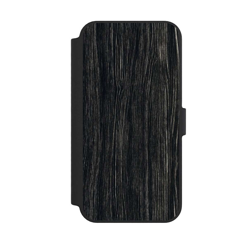 iPhone 14 Pro Max NIVOflip Texture du Bois Foncé