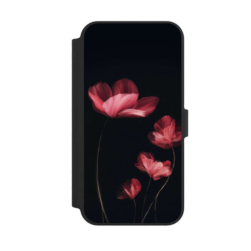 Apple iPhone 14 Pro Max NIVOflip Fleurs Bordeaux Noires