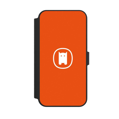 Apple iPhone 14 Pro Max NIVOflip Nivocase Logo Orange