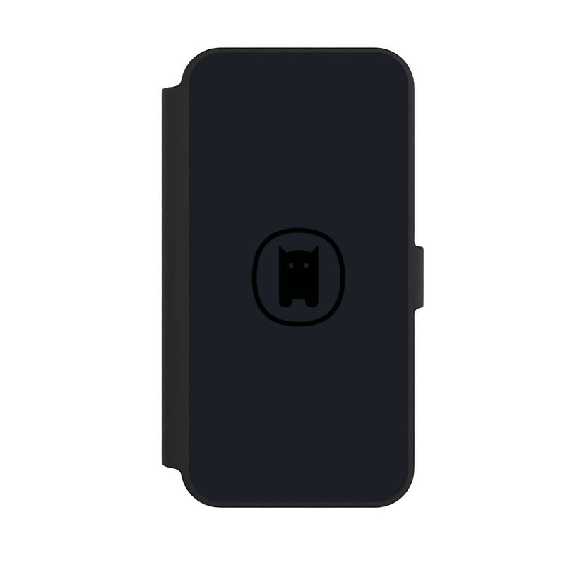 iPhone 14 Pro Max NIVOflip Nivocase Logo Gross Schwarz Grau 