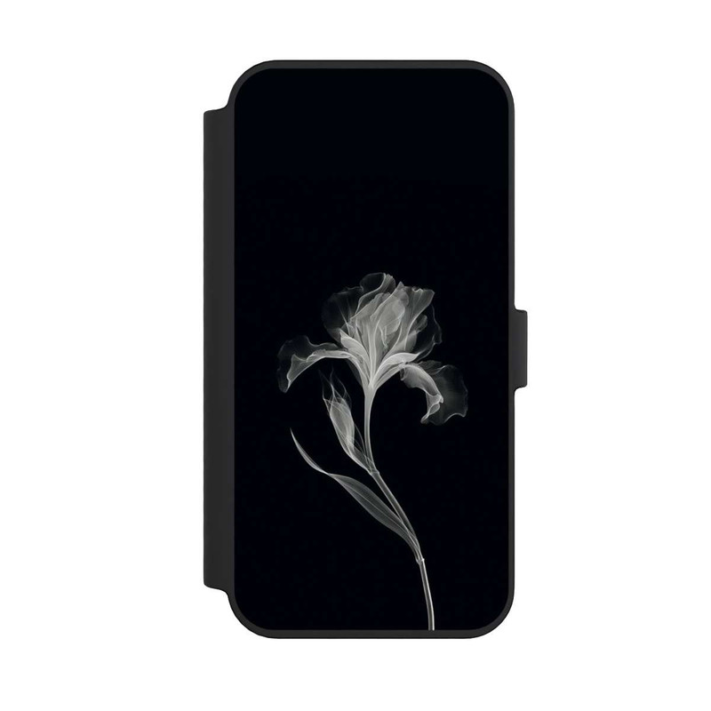 iPhone 14 Pro Max NIVOflip Negativ Flower Grey on Black with AI