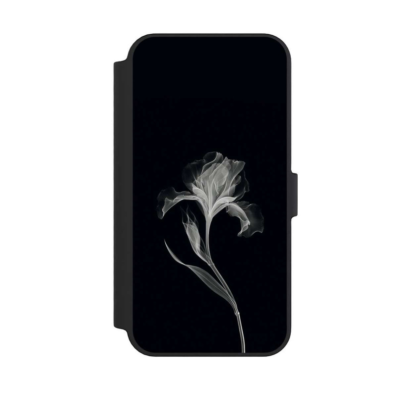 iPhone 14 Pro Max NIVOflip Negativ Flower Grey on Black with AI