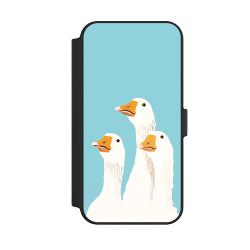 Apple iPhone 14 Pro Max NIVOflip Three Geese Light Blue with AI