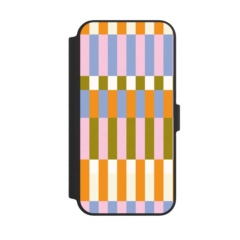 iPhone 14 Pro Max NIVOflip Thème à Carreaux Colorés et Audacieux