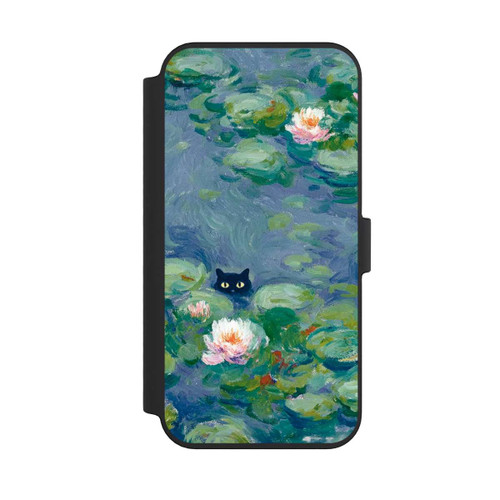 Apple iPhone 14 Pro Max NIVOflip Katze im Teich Gemälde