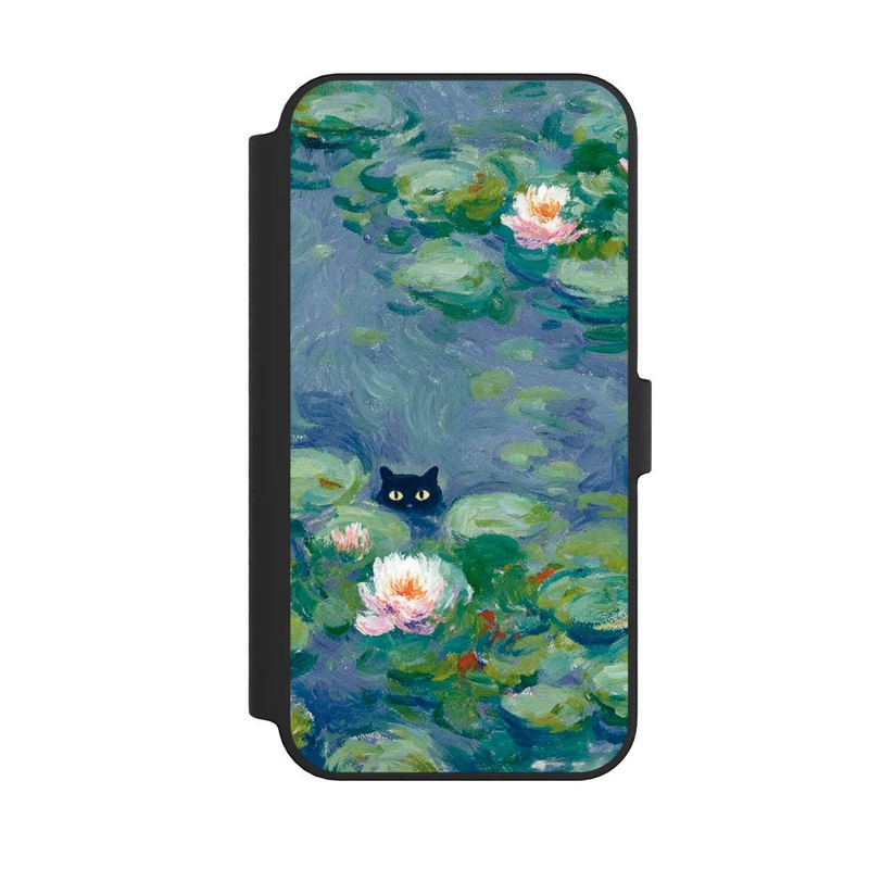 iPhone 14 Pro Max NIVOflip Katze im Teich Gemälde