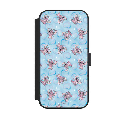 Apple iPhone 14 Pro Max NIVOflip Lilo &amp; Stitch Angel Pattern Blue Hearts